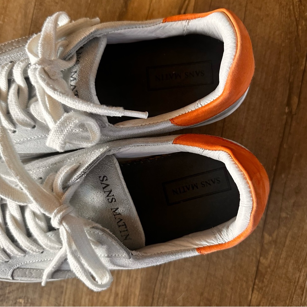 Sans Matin The Zoya Luxury Suede Platform Trainer Sneaker - Picture 11 of 12